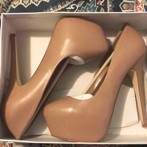 Steve Madden Dejavu Blush Lea Heels WORN ONCE